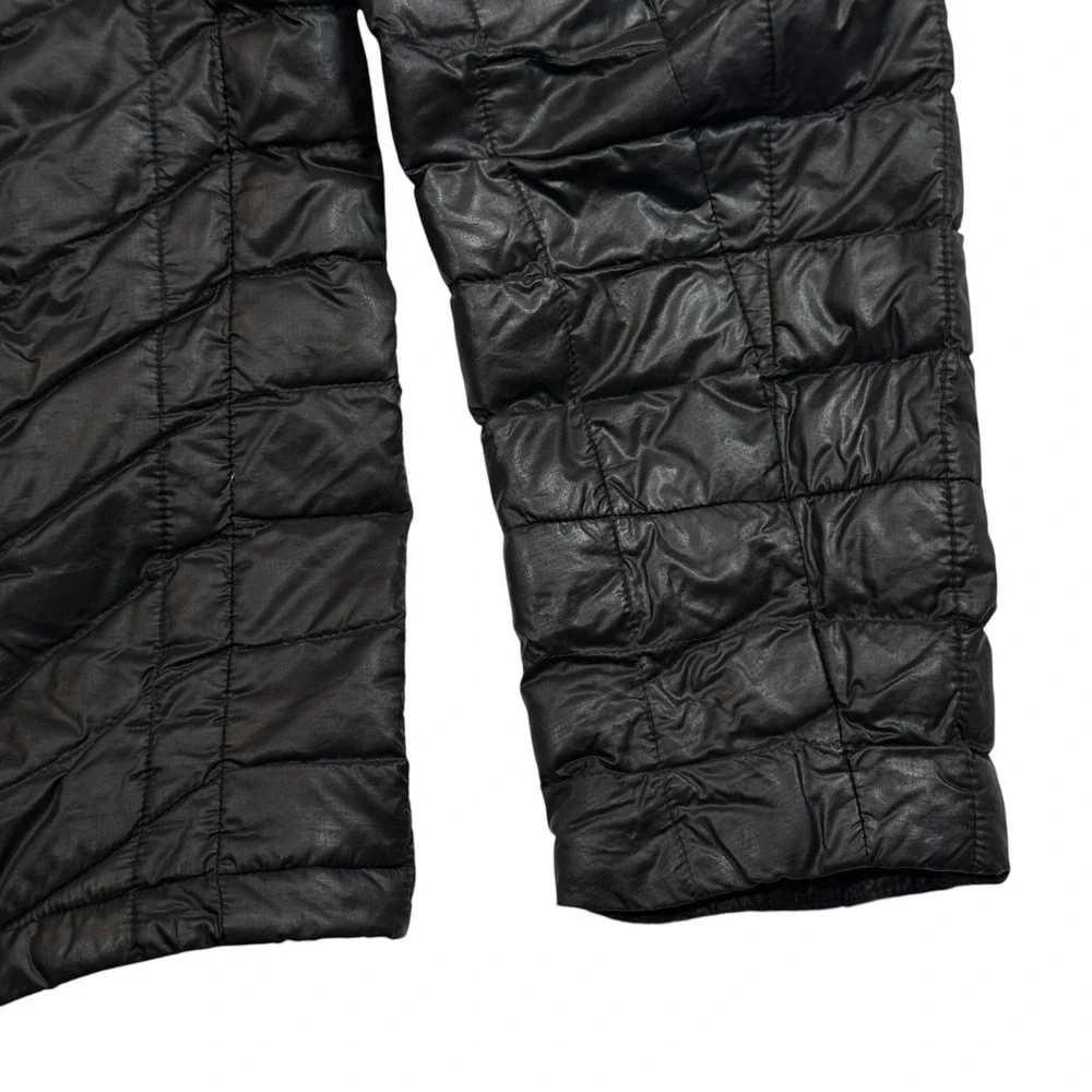The North Face Thermoball Hooded Jacket Black Quilted Puffer Mens Medium‎ C761